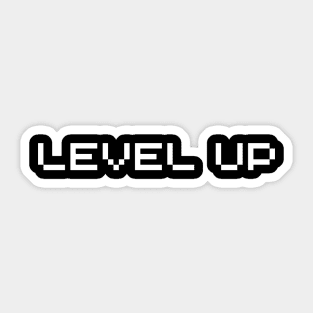Level Up in gaming style Sticker